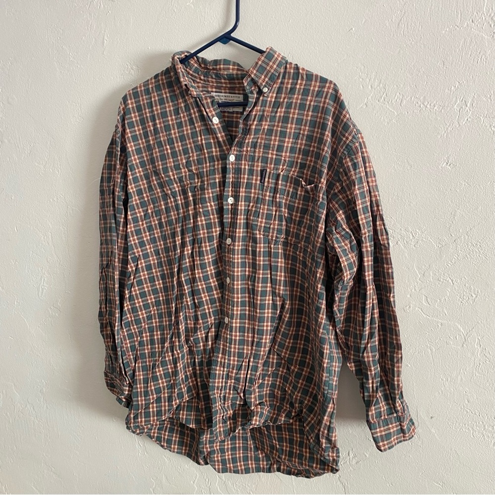 Vintage A&F “The Big Shirt” Men’s Large Oversized Plaid Abercrombie & Fitch vtg